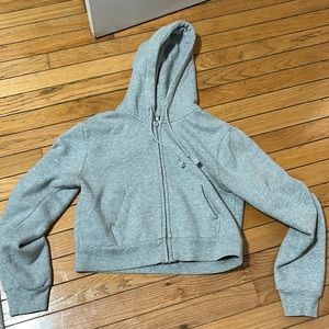 Cropped grey Brandy hoodie